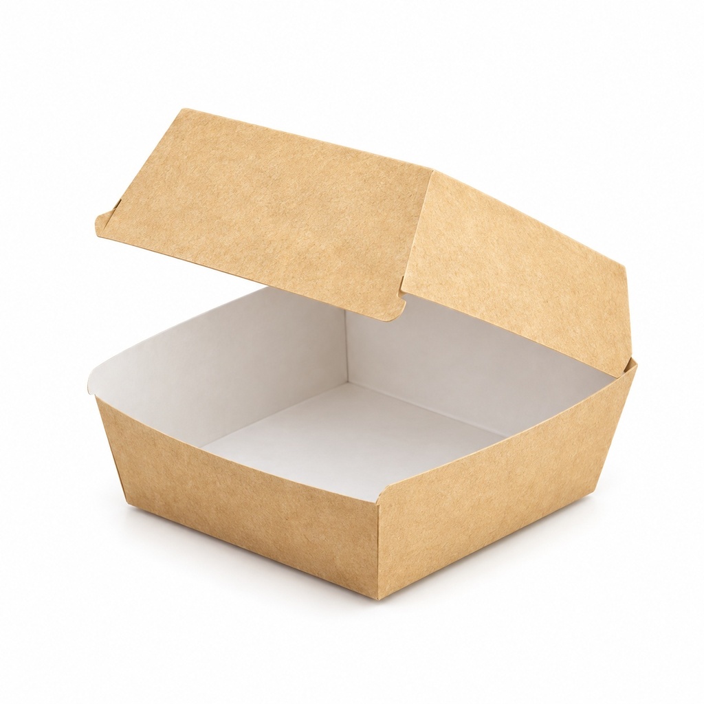 [00-2530] Boîte a hamburger - Boîte a hamburger KRAFT 90x90x80