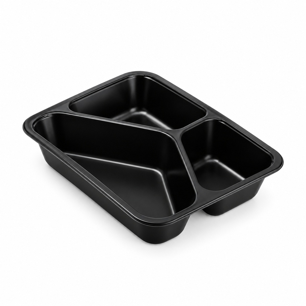Microbox Meal - 3 compartiments+couvercle set - combiné