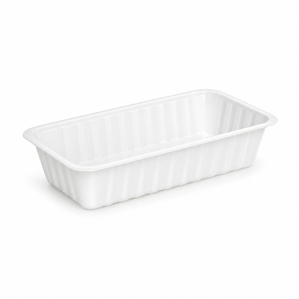 [00-2555] PS Barquette A5 Blanc - Barquette a croquettes 200ml