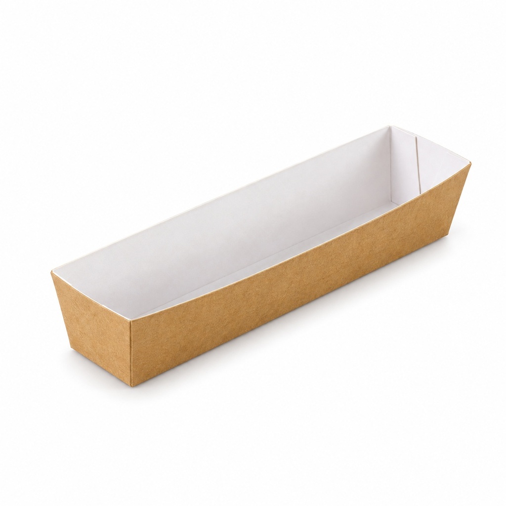 [00-2576] KRAFT Barquette A16N - Barquette fricadelle Kraft Brun brun/ - blanc