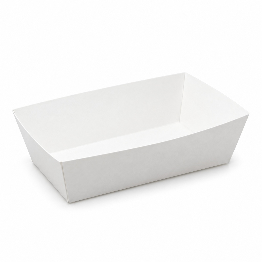 [00-2577] Barquette a frites Blanc - Barquette a frites Petit blanc