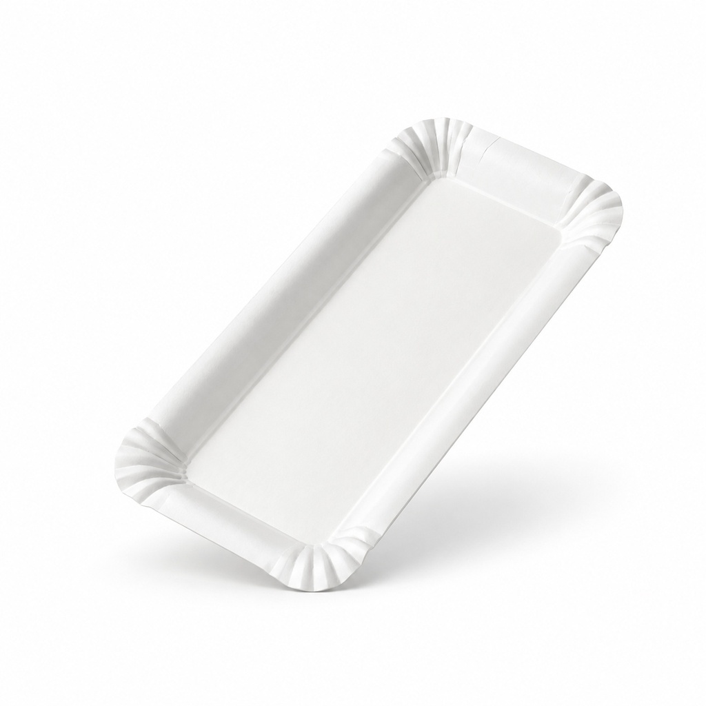 [00-2583] Ravier en carton - Raviers Carton 220x65mm Long - Rectangulaire Plat