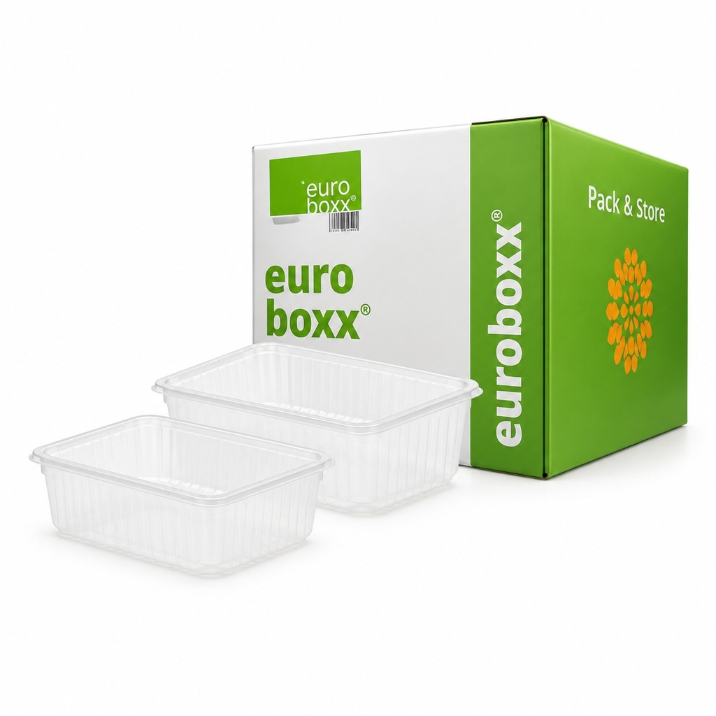 [00-2612] Saladboxx rectangulaire - 125 cc transparent 108x 81x26 - mm PRO PACK