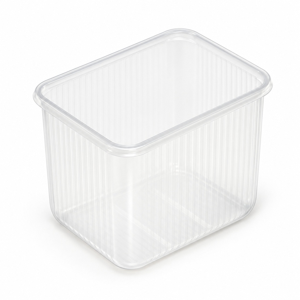 [00-2618] Saladboxx rectangulaire - 500 cc transparent 108 x 81 x 102 - mm mm PRO PACK