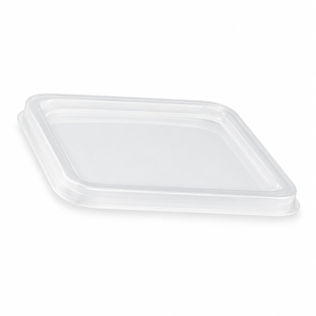 [00-2642] Couvercle QuadroBoxx - Couvercle PP 122 x 122 x 10 mm - PRO PACK transparent