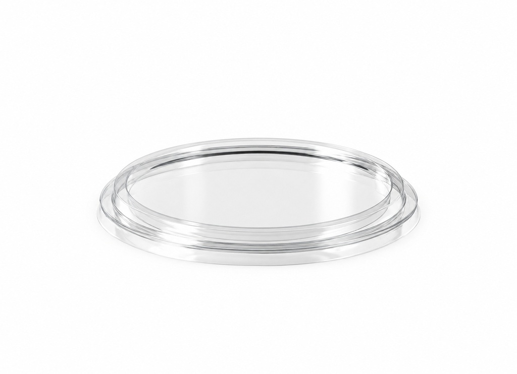 [00-2692] Couvercle pour coupe dessert - couvercle plat PS