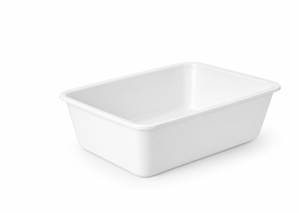 [00-2697] Barquette micro-ondes - 650 cc blanc compatible micro-ondes - container set combiné 175 série