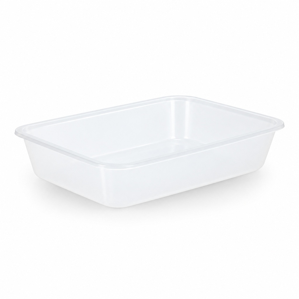[00-2706] Barquette micro-ondes - 650 cc transparent compatible micro- - ondes container set combiné