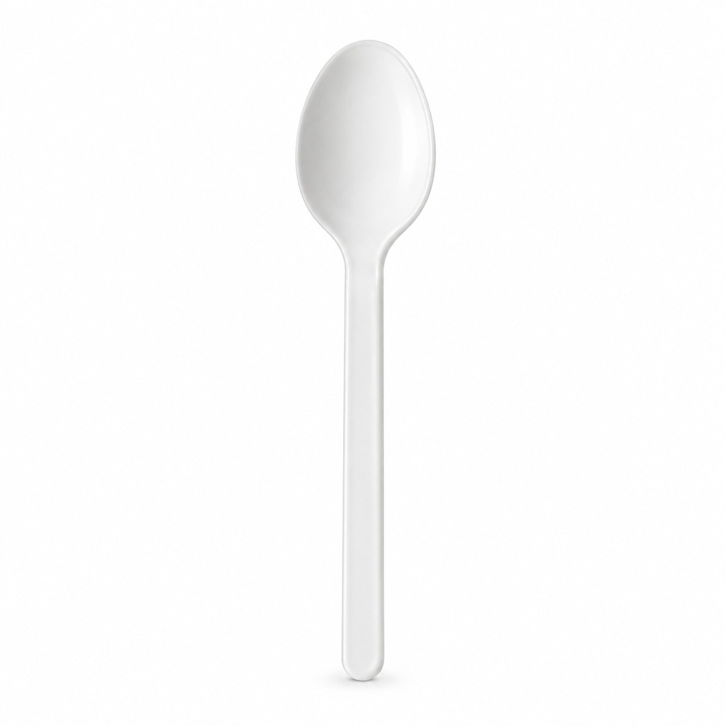 [00-2737] Cuillére PP - blanc réutilisable