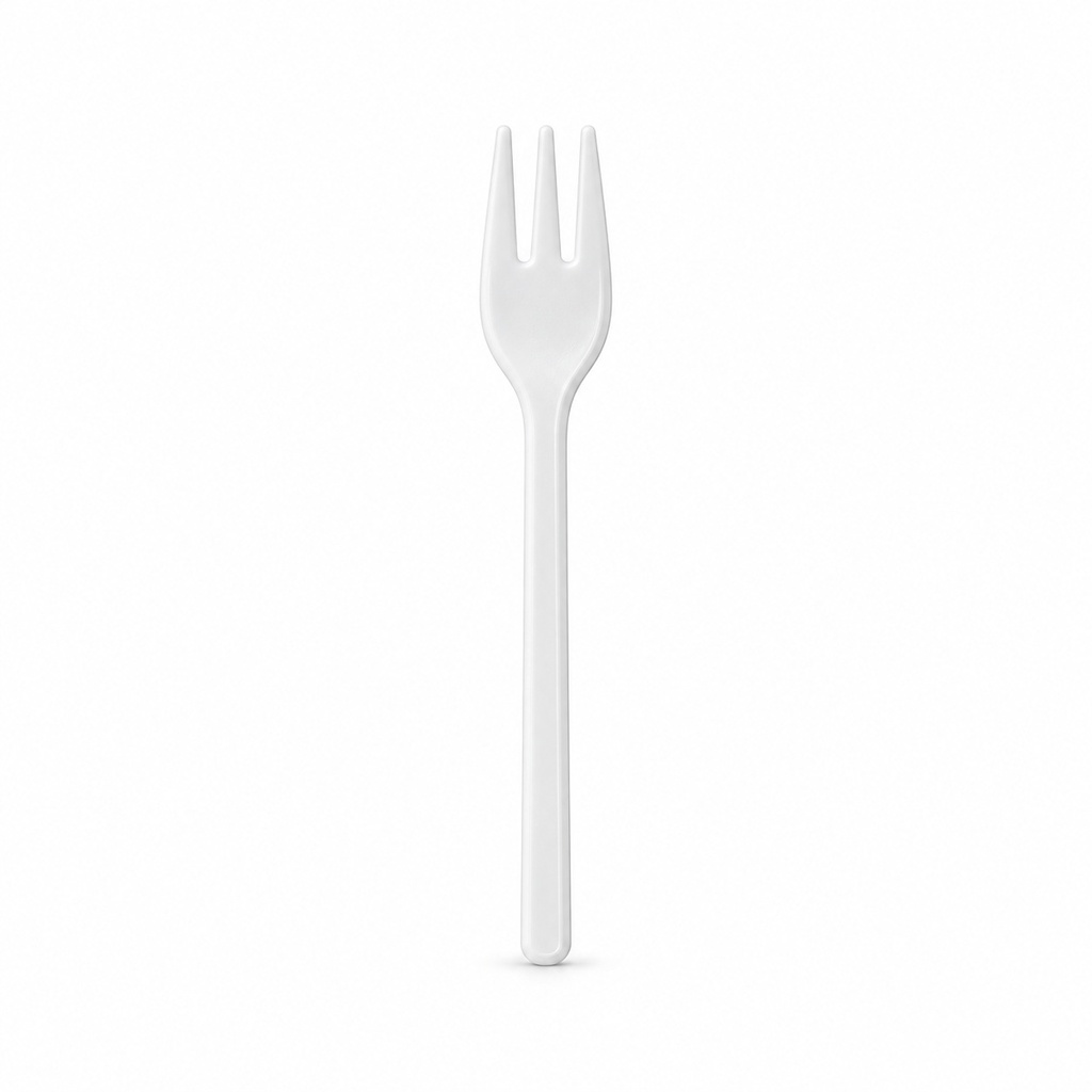 [00-2740] Fourchettes snack PS - blanc réutilisable