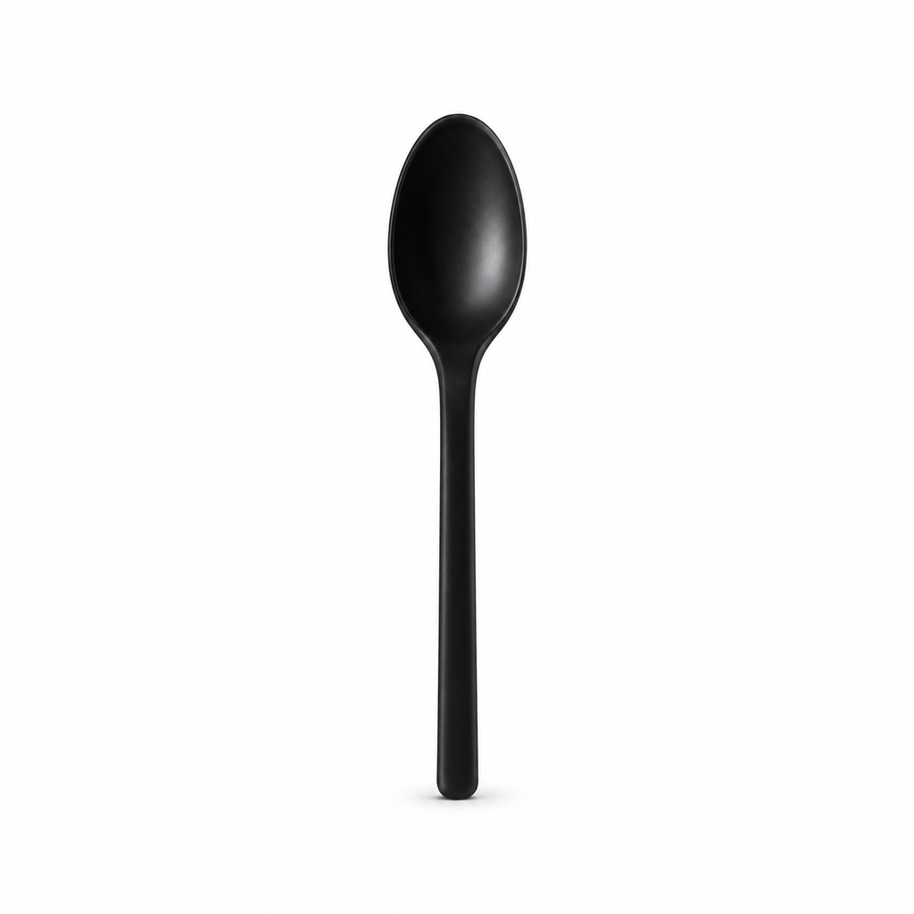 [00-2744] Cuillére 4 café PP - noir réutilisable