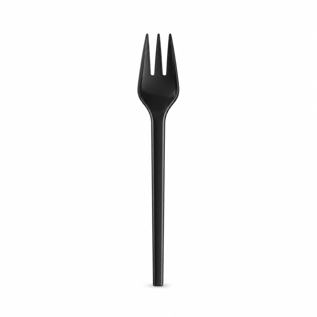 [00-2745] Fourchettes snack PS - noir réutilisable