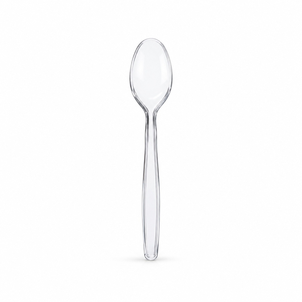 [00-2749] Cuillére a café PS - transparent réutilisable