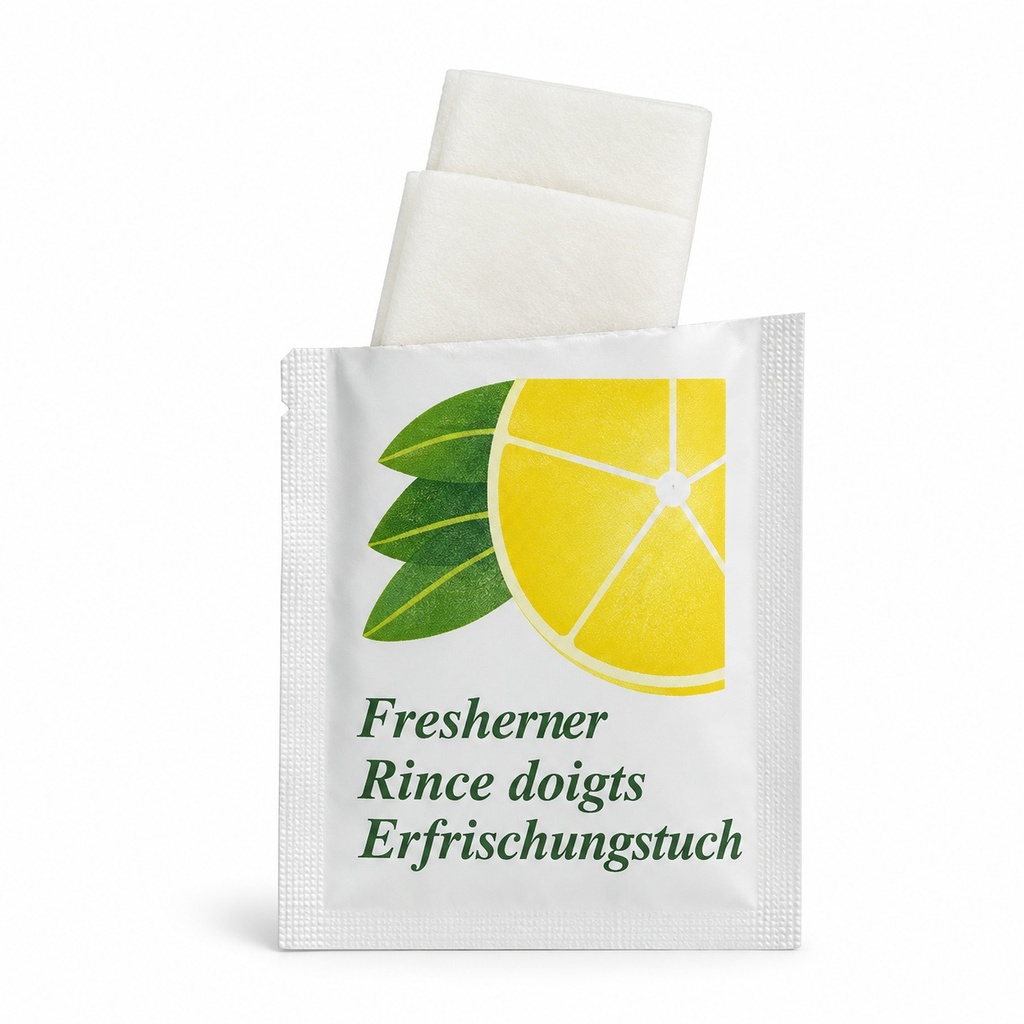 [00-2771] Rince doigts - Erfrischungstuch - Lingettes citron