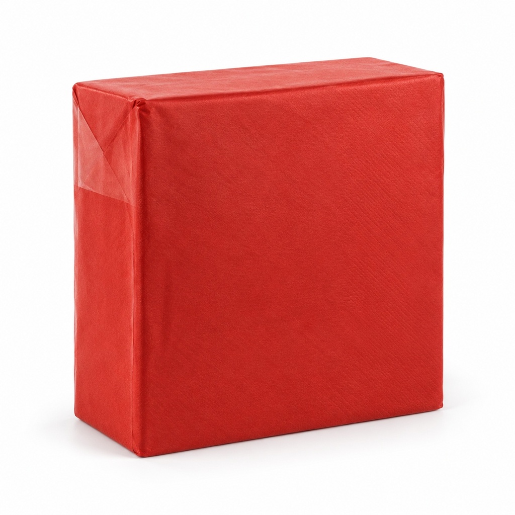 [00-2785] Serviettes de table - Lux serviettes 40x40 2 plis rouge 1./4