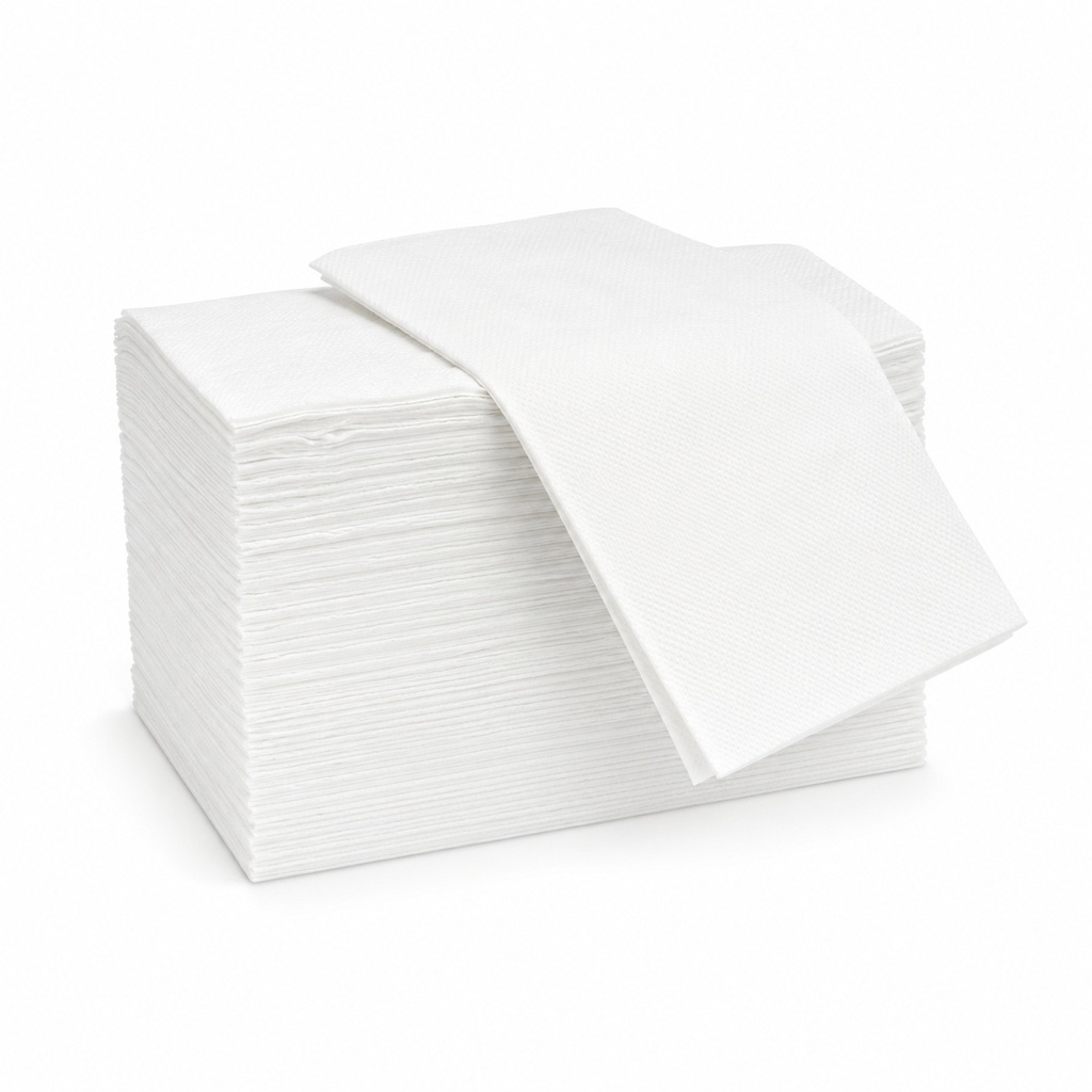 [00-2786] Serviettes de table - Lux serviettes 33x33 2 plis blanc 1./8