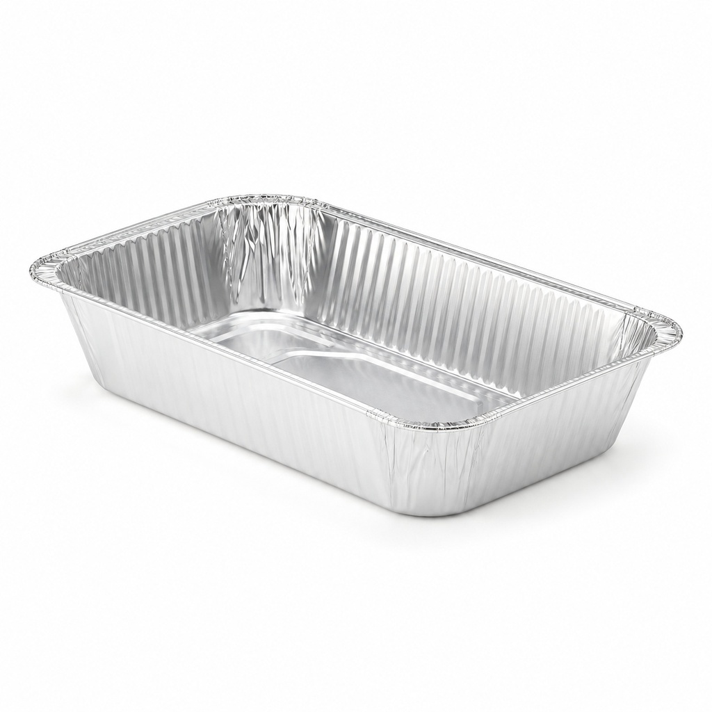 [00-2804] Barquette aluminium roulé - 674cc +L-env__ x__*® - mm rebord roulé