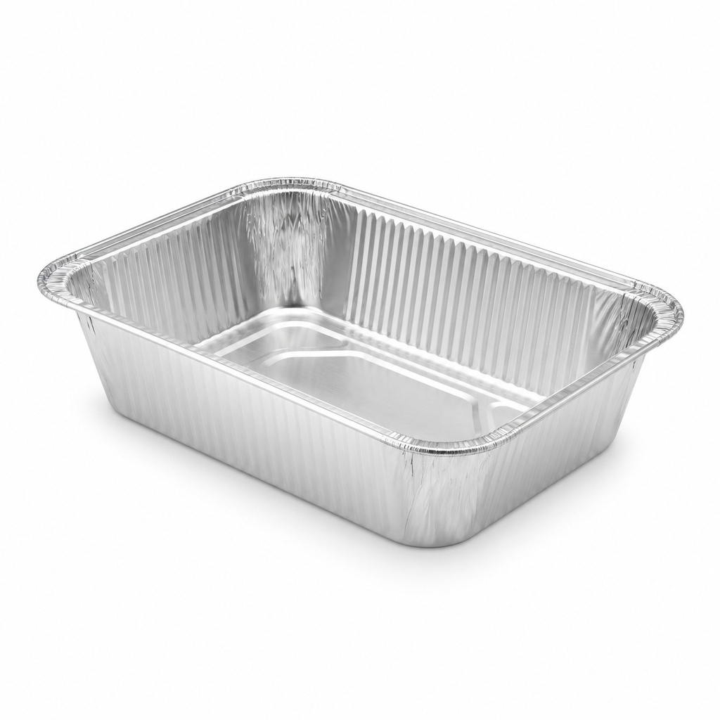 [00-2806] Barquette aluminium roulé - 850cc--+L-env + - x mm rebord roulé