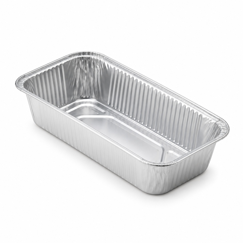 [00-2808] Barquette aluminium roulé - 850 cc "longe" +L» env__ > - *__ *___ mm rebord