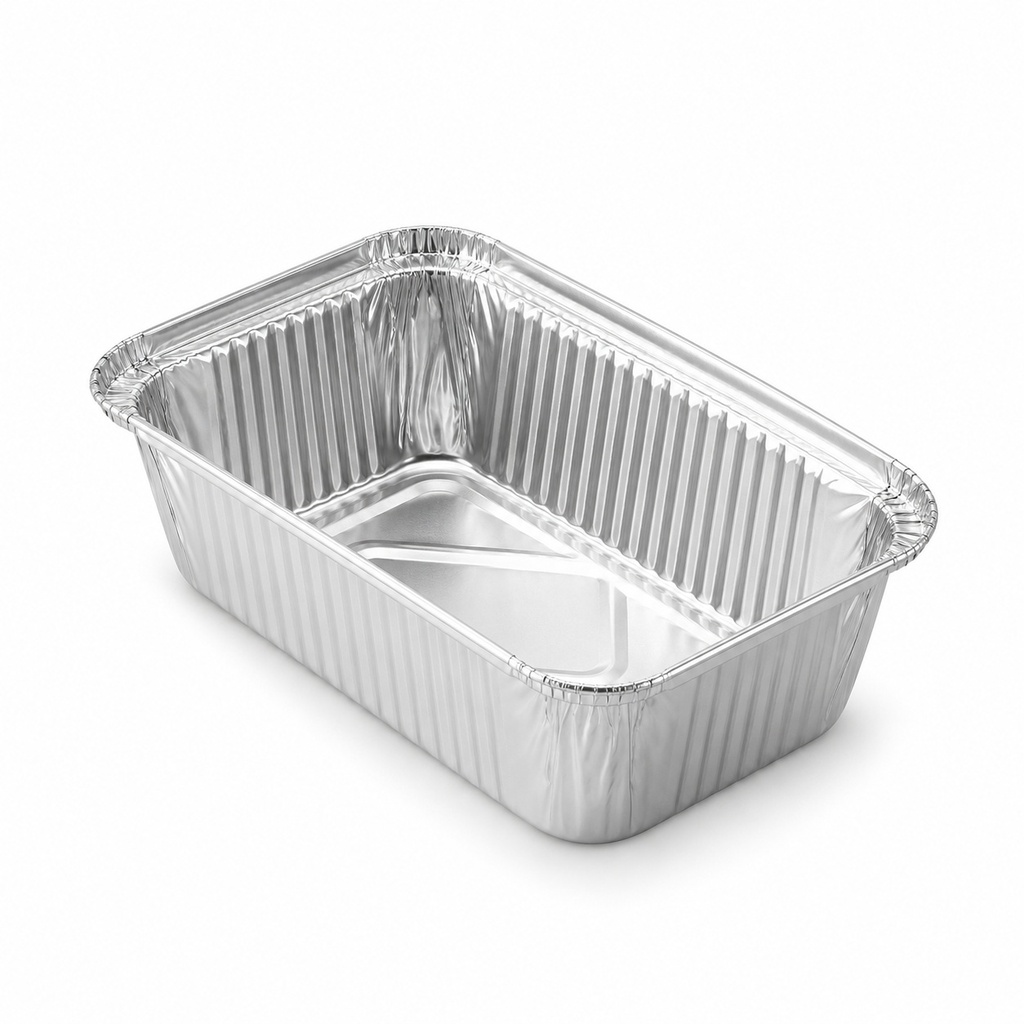 [00-2816] Barquette aluminium relevé - 510cc +L- env. - mm rebord relevé