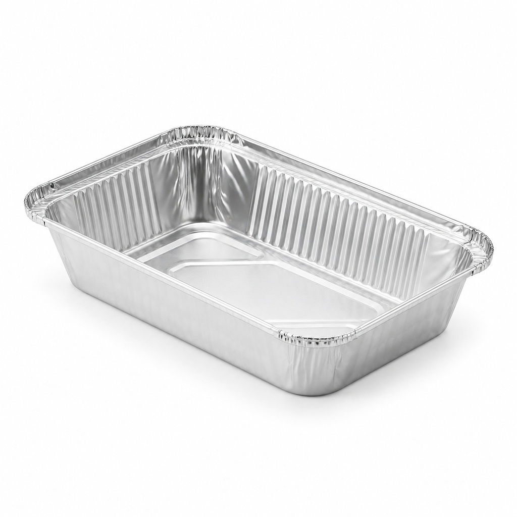 [00-2826] Barquette aluminium relevé - 910cc +L-- env. - mm rebord relevé
