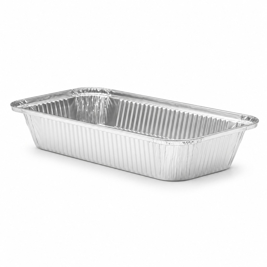 [00-2828] Barquette aluminium relevé - 1000 cc +L- env. x__-s - mm rebord relevé