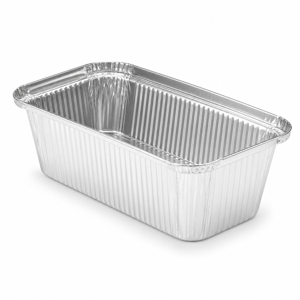 [00-2832] Barquette aluminium relevé - 1500cc +"LONG"L-> x sx - mm rebord relevé
