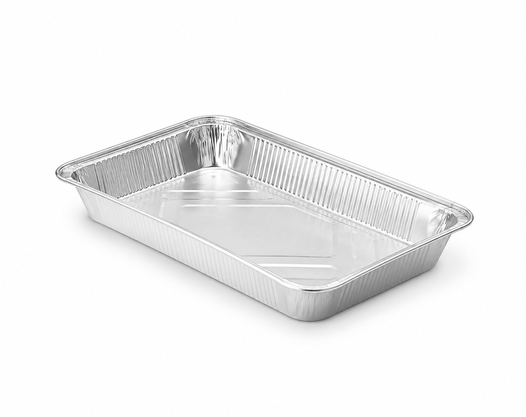 [00-2843] Barquette aluminium roulé - G8400cc env __x*_ ss *_ es mm - rebord roulé