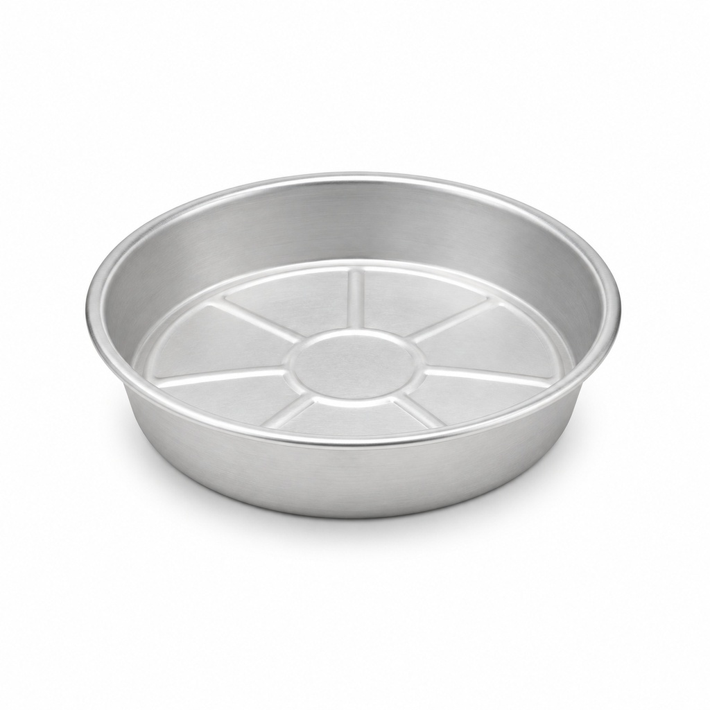 [00-2845] Barquette aluminium ronde - rond haut 185 mm