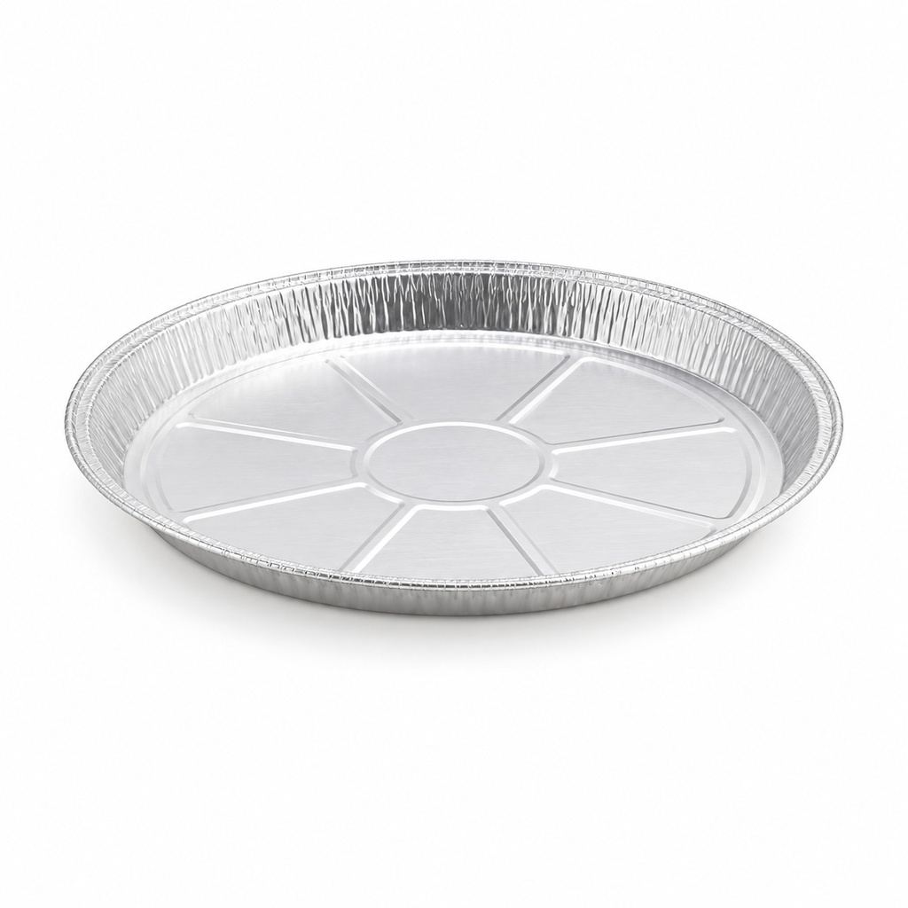 [00-2848] Barquette aluminium ronde - rond bas 180 mm