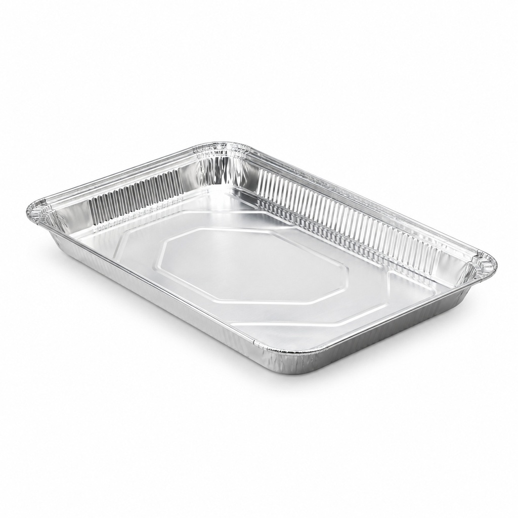 [00-2855] Aluminium plateau rectangulaire - rectangulaire - env. 34*x23x3,5 cm.