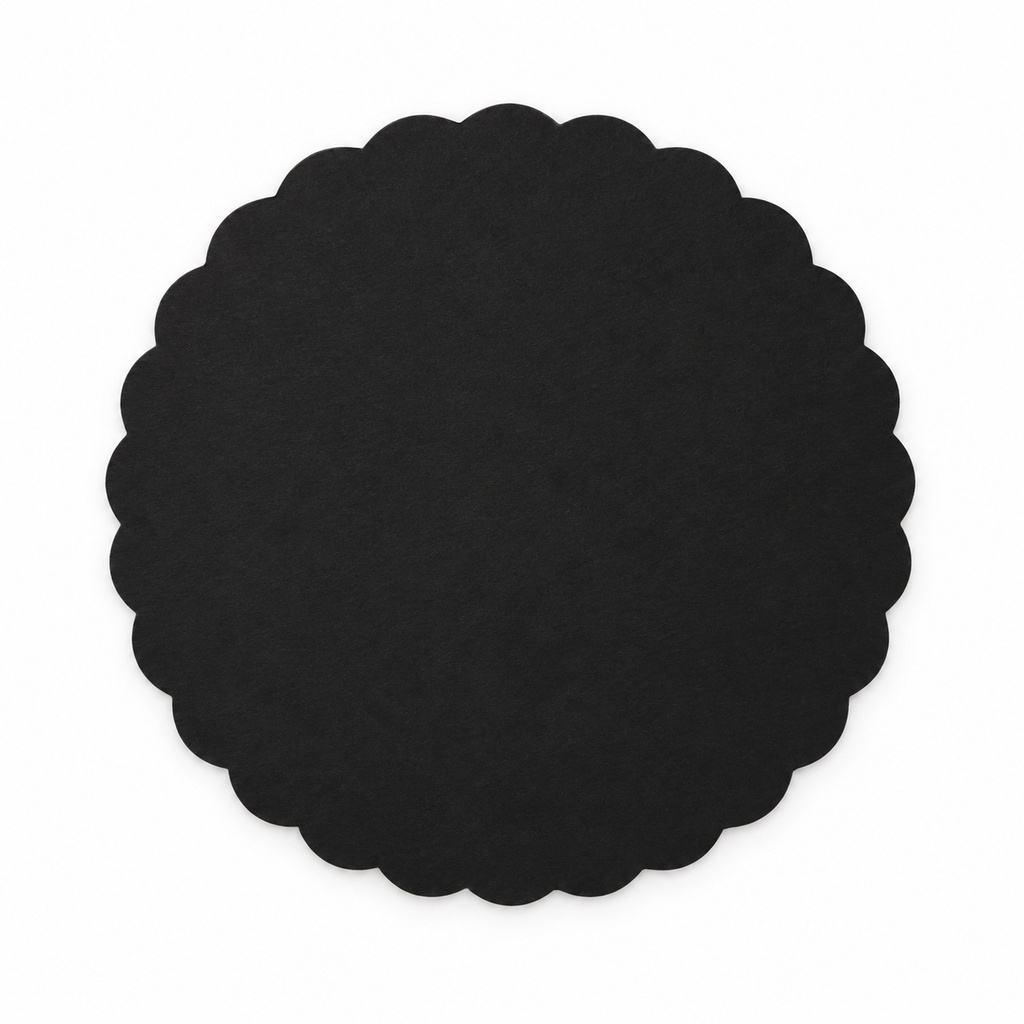 [00-2965] Papier boucherie - intercalaire viande (meatsaver) noir - 20x30 cm Rond