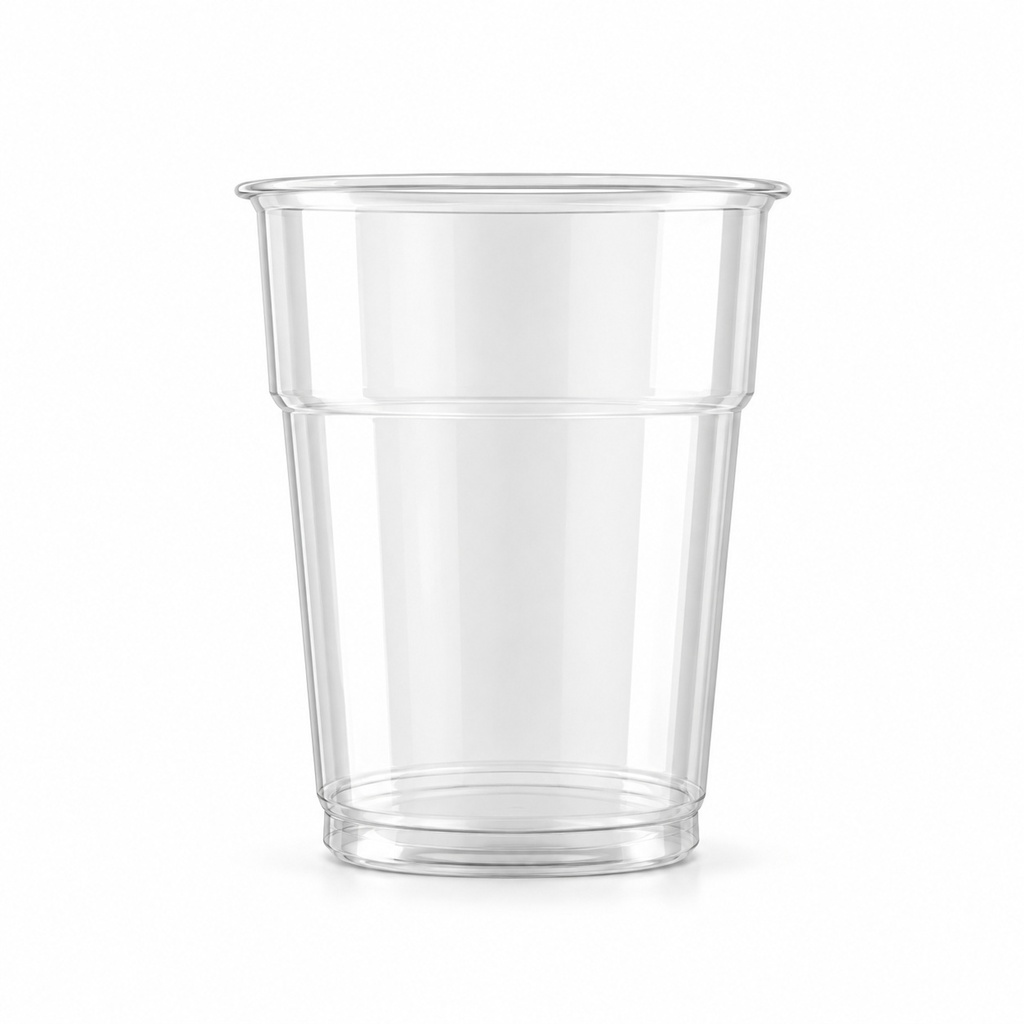 [00-3007] Gobelet plastique - gobelet 300 cc frappé transparent