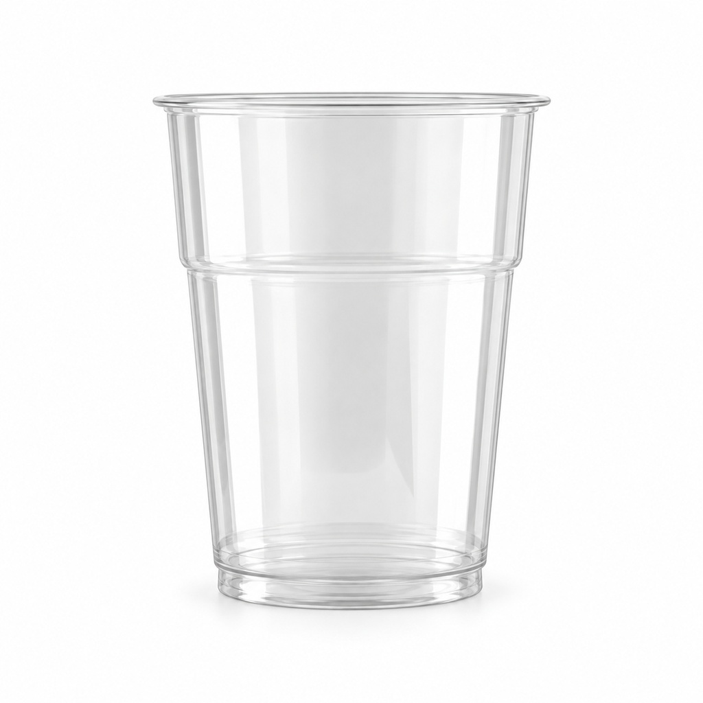 [00-3009] Gobelet plastique - gobelet 400 cc frappé transparent §