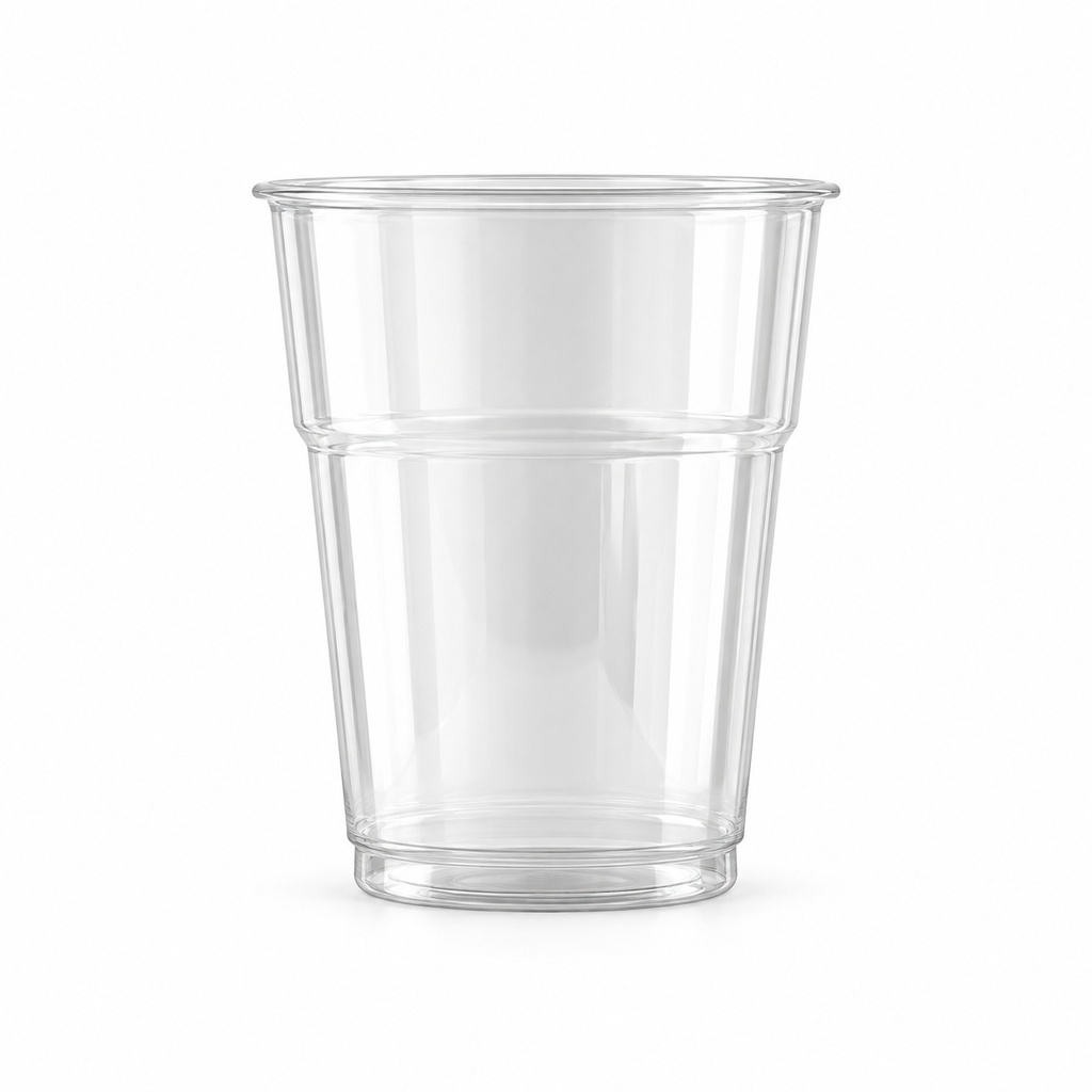 [00-3008] Gobelet plastique - gobelet 350 cc frappé transparent