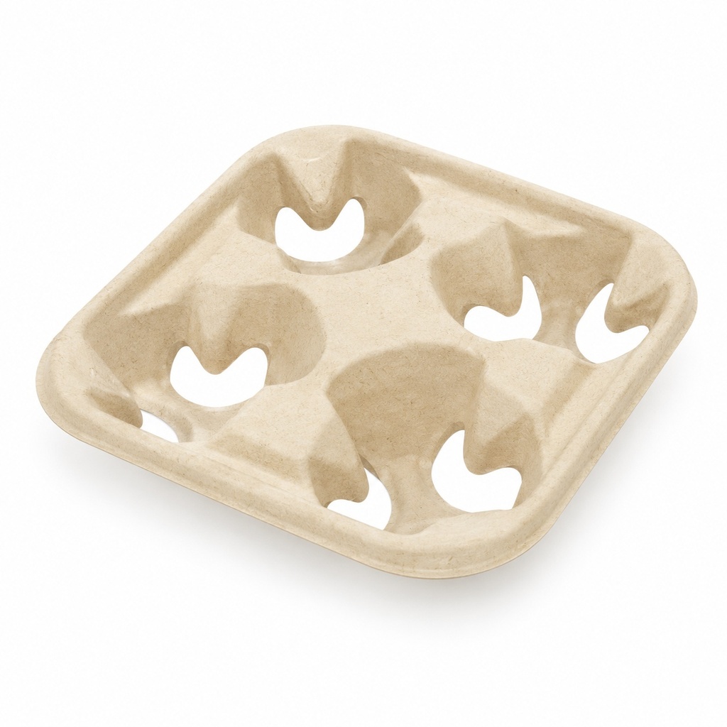 [00-3035] Plateau porte-gobelets - 4 compartiment carton