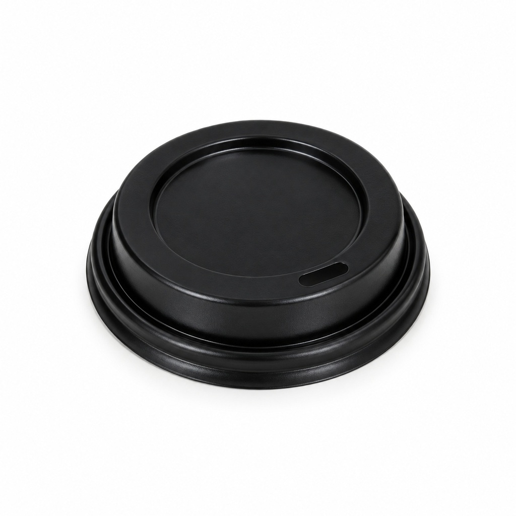 [00-3040] Couvercle Gobelet PS - Couvercle noir pour 8 oz