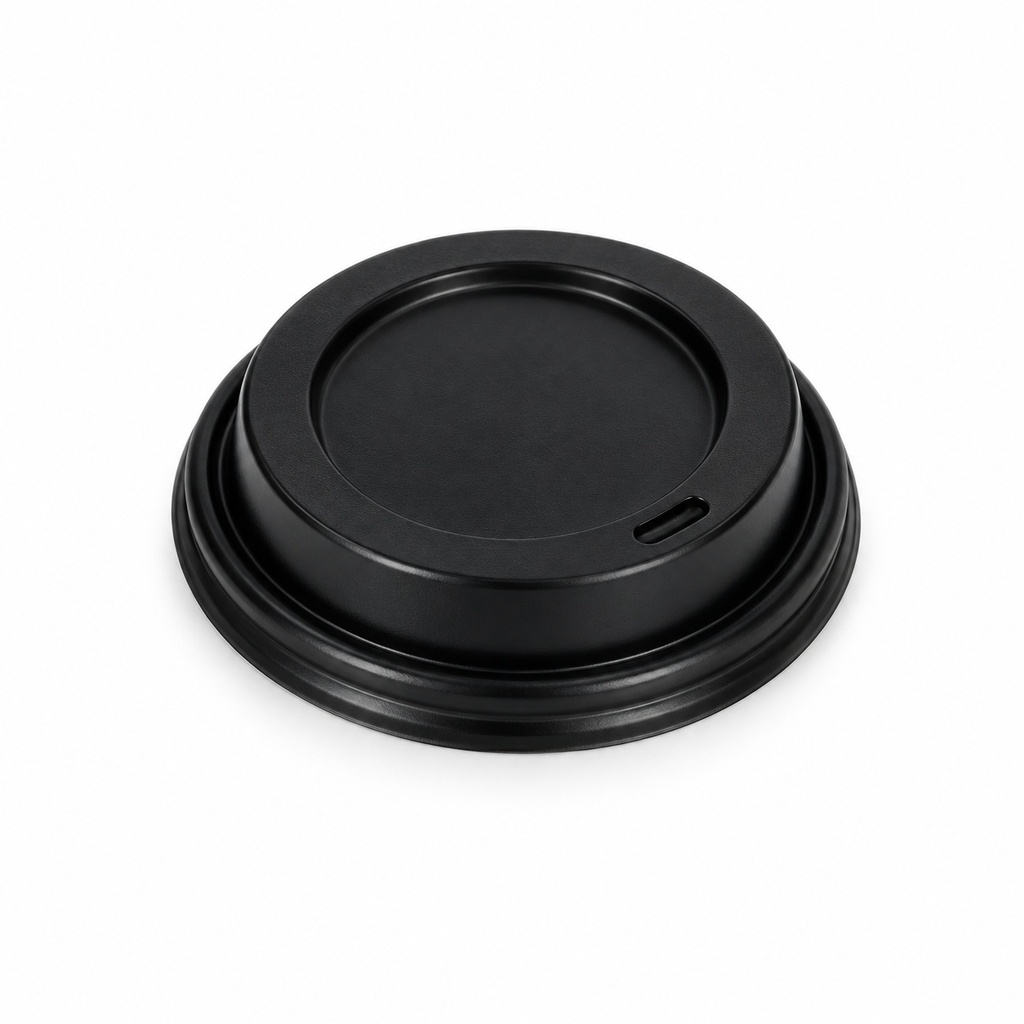 [00-3043] Couvercle Gobelet PS - Couvercle noir pour 12 oz
