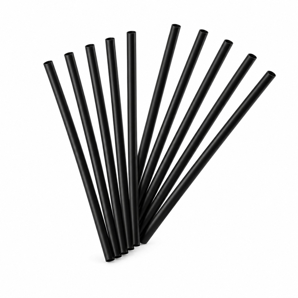 [00-3054] Pailles - Réutilisables en PP noir 8/240 mm