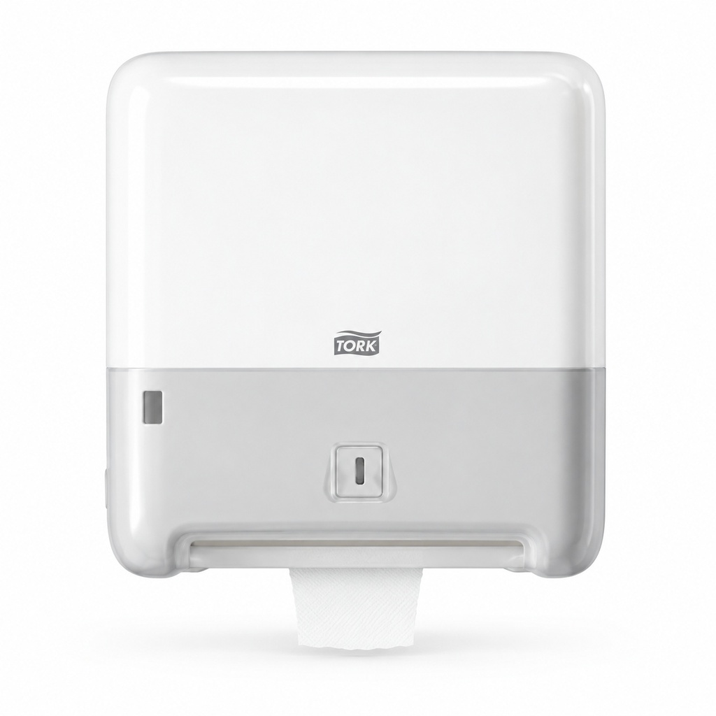 [00-3080] Distributeur d'Essuie-Mains - Tork- Matic - Blanc - Profondeur 203 - mm
