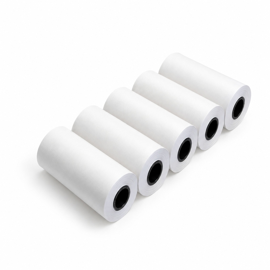 [00-3119] Rouleau bancontact - Rouleau bancontact 57x40 mm 15 - métres Blanc