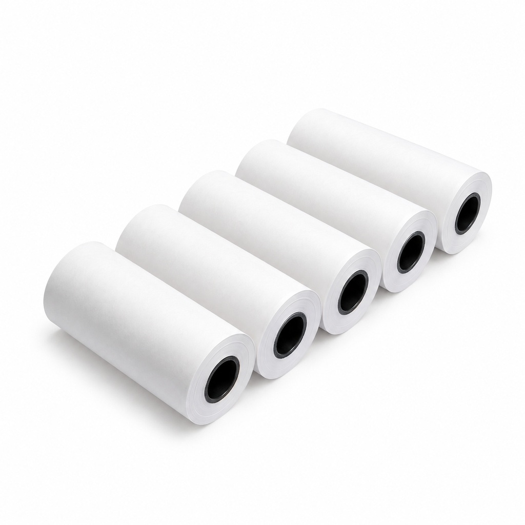 [00-3120] Rouleau bancontact - Rouleau bancontact 12 mm 57x30 - mm 10 métres Blanc