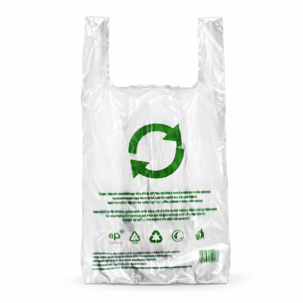 [00-3127] Sachets plastiques - EPI 55 30+16x55 14 m blanc/design