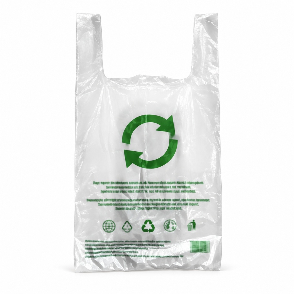 [00-3133] Sachets plastiques - Lion 55 300+180x550 50 m blanc/ - design