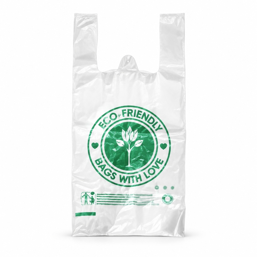 [00-3135] a =e - Sachets plastiques - Sac bio 45 avec trou de suspension