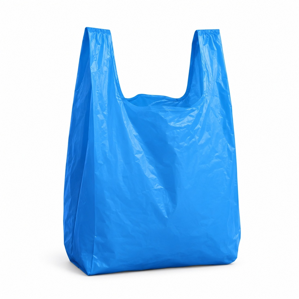 [00-3148] Sachets plastiques - Mr Strong 70 400+200x700 bleu - 50my