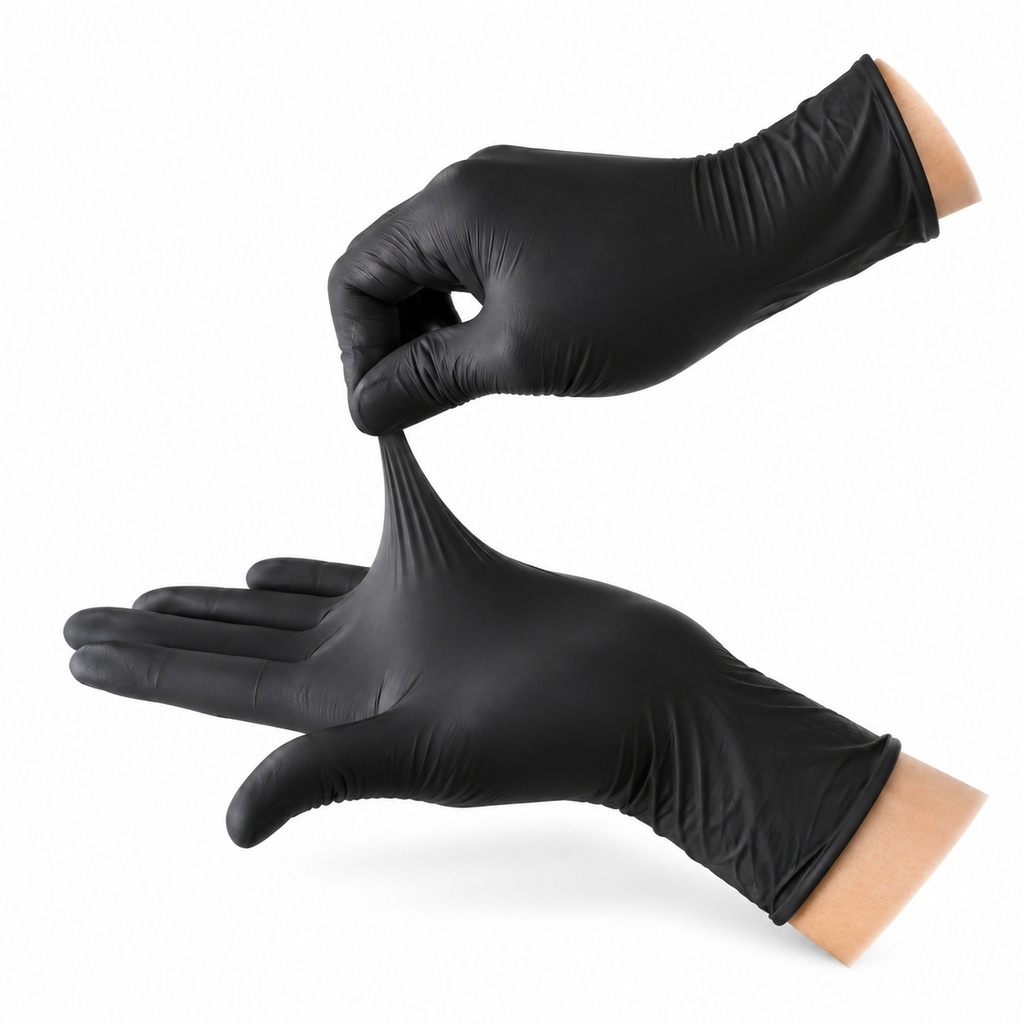 [00-3167] Gants d'hygiéne jetables - NITRIL S noir