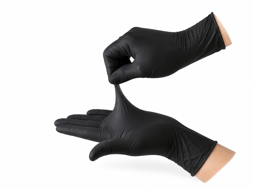 [00-3169] Gants d'hygiéne jetables - NITRIL L noir