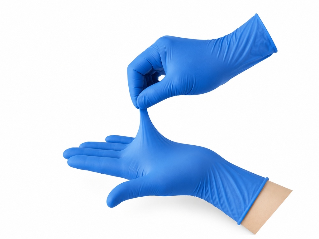 [00-3173] Gants d'hygiéne jetables - NITRIL L bleu